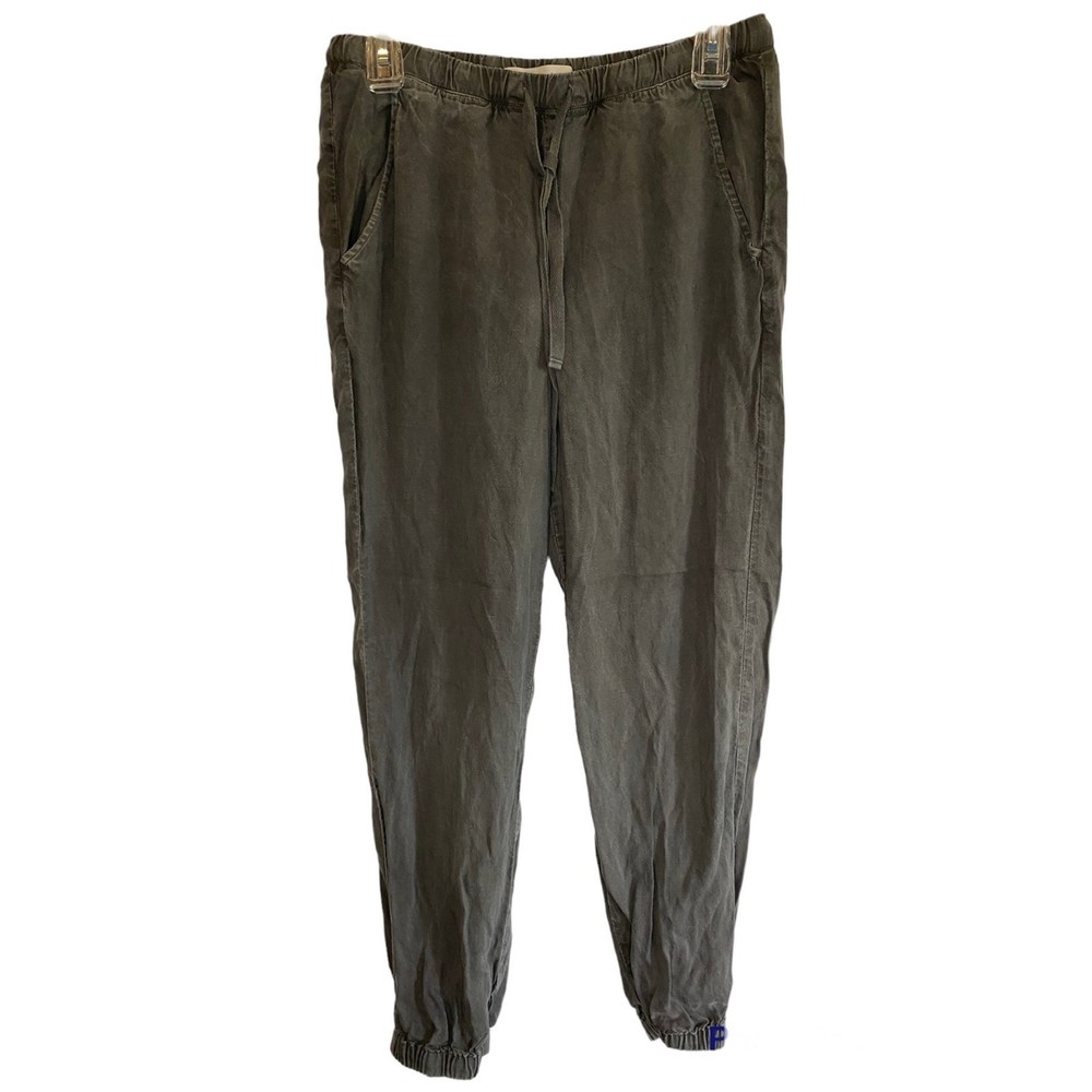 CLOTH & STONE woman's size XS Tencel gray drawstring casual ankle jogger pants